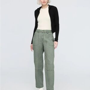 Du/Er Stretch Canvas Utility Pant in Pine